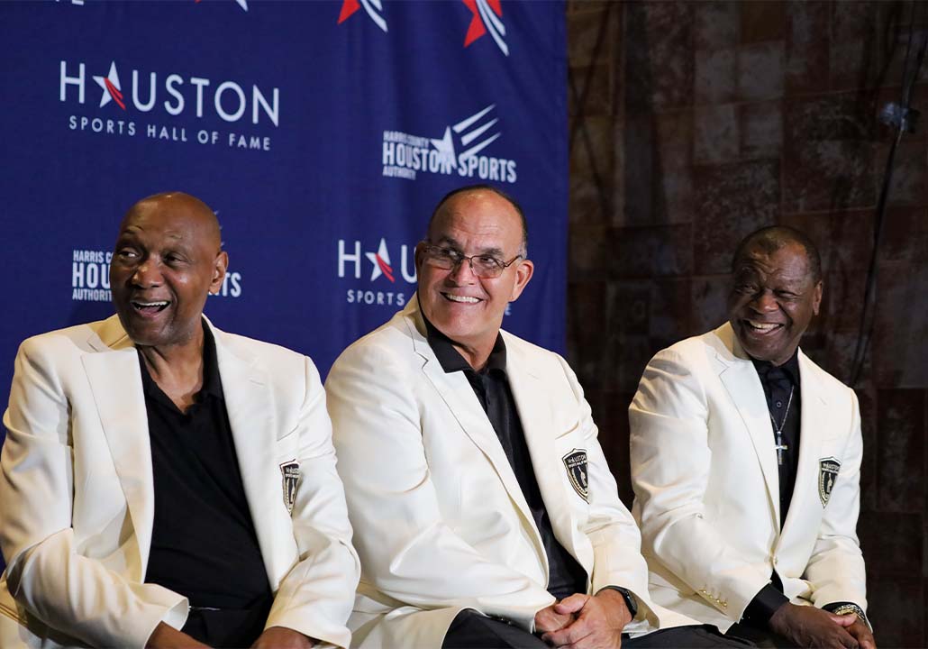Ring Presentation And Walk Of Fame Unveiling For Bruce Matthews, Elvin Hayes & Calvin Murphy