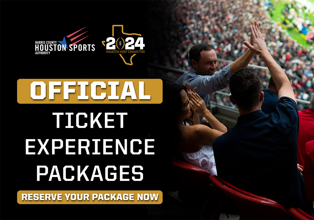 The 2024 College Football Playoff National Championship is coming to Houston on January 8th!